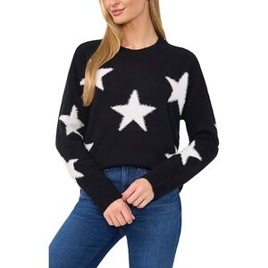 Nordstrom Black and White Star Sweater